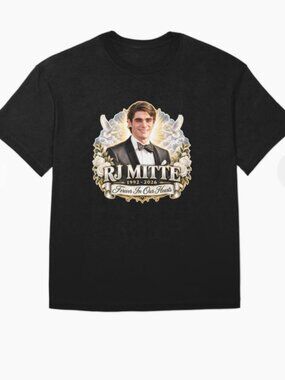 RJ Mitte Memorial Tribute Forever In Our Hearts Oversized T-Shirt